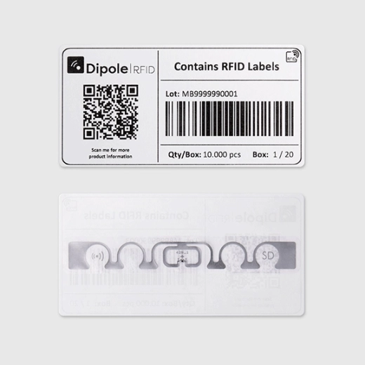 Etiqueta RFID logistica 100x50 detalle
